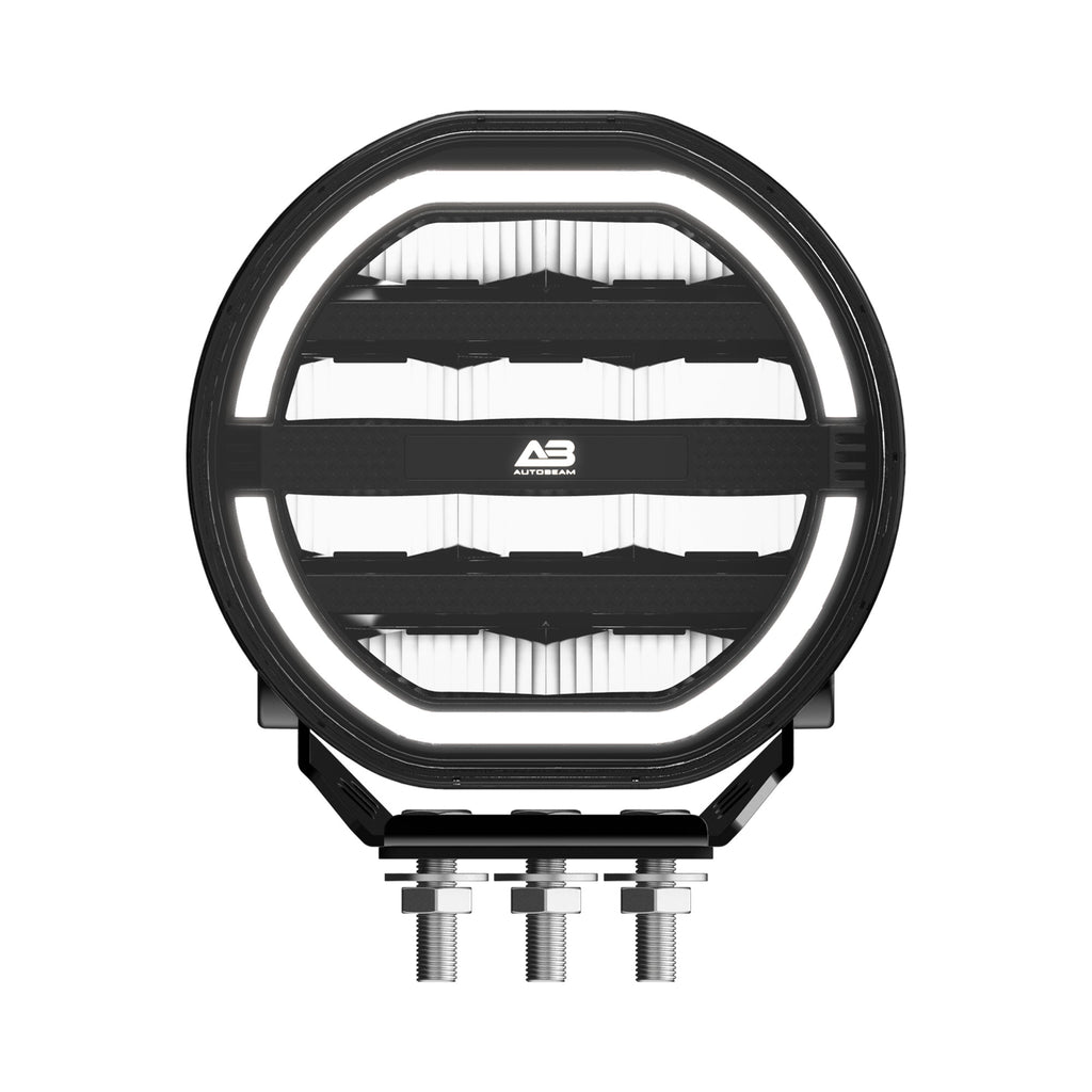 LED Work light | DRL + Quad-row | 7"