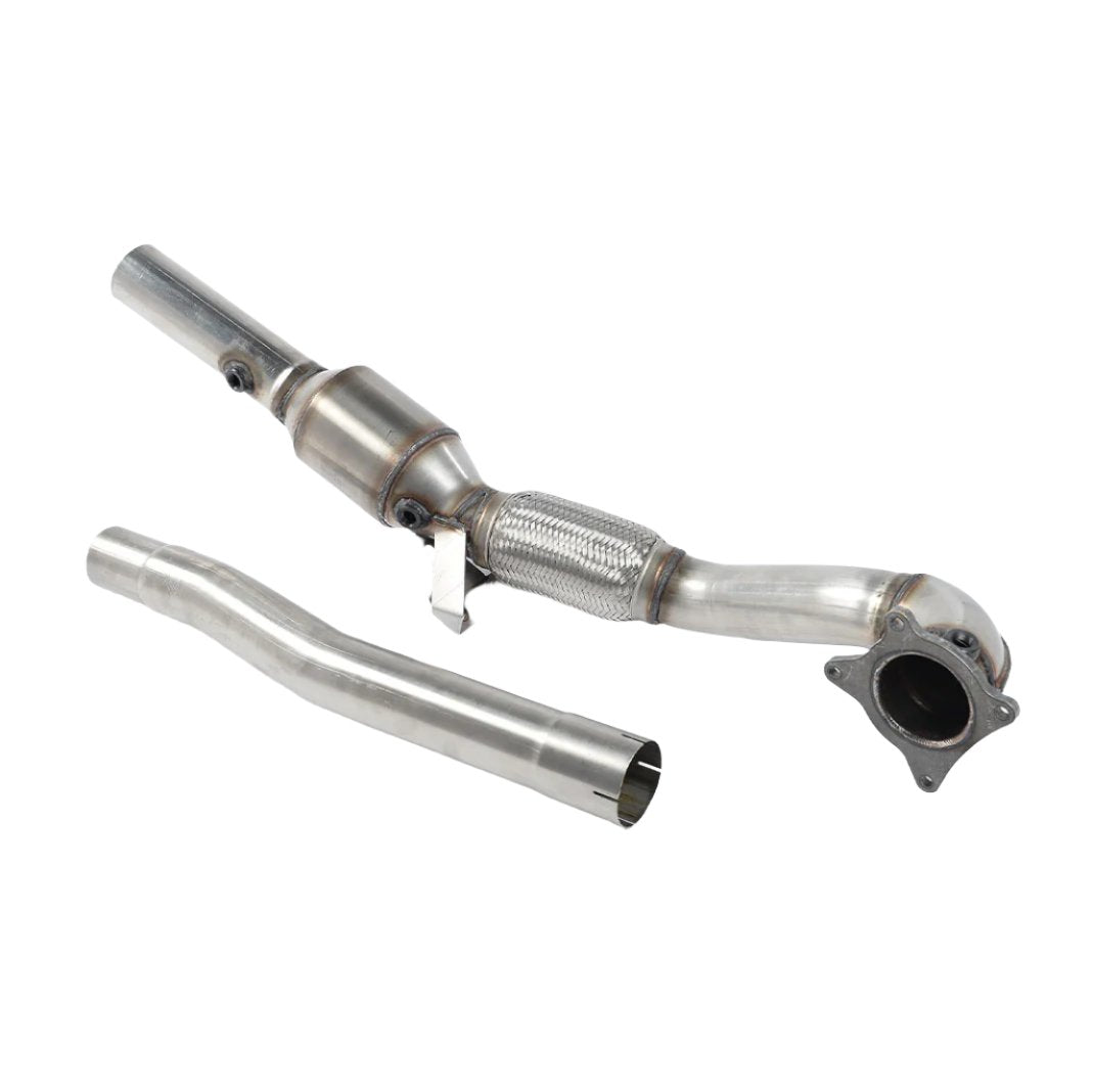 Audi TT Mk2 TTS Quattro 2008-2014 Cast Downpipe with HJS High Flow Sports Cat Exhaust Audi TT Mk2 TTS Quattro 2008-2014 Cast Downpipe with HJS High Flow Sports Cat Exhaust