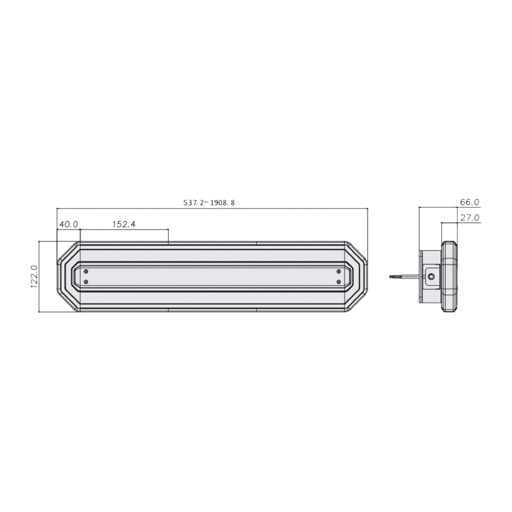 LED Light bar | Amber warning beacon