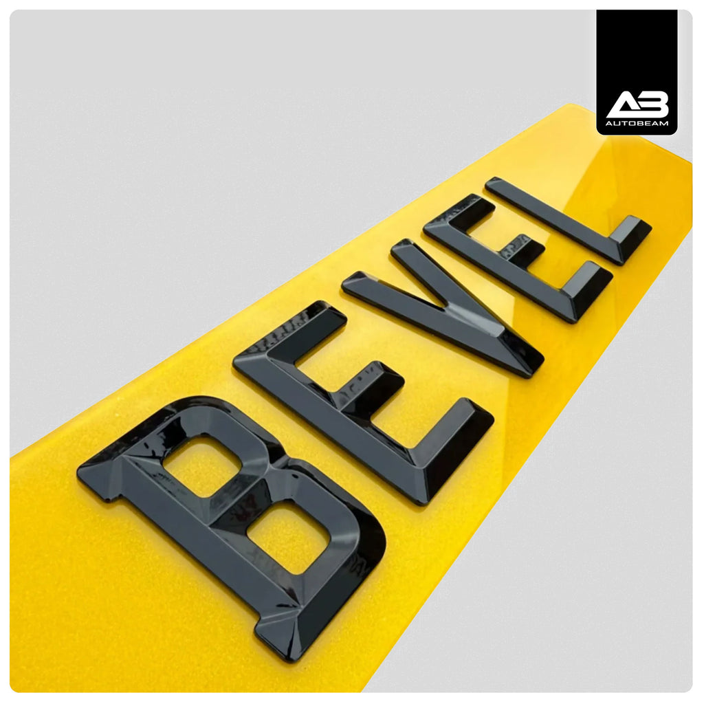 4D Bevel | Registration Plate