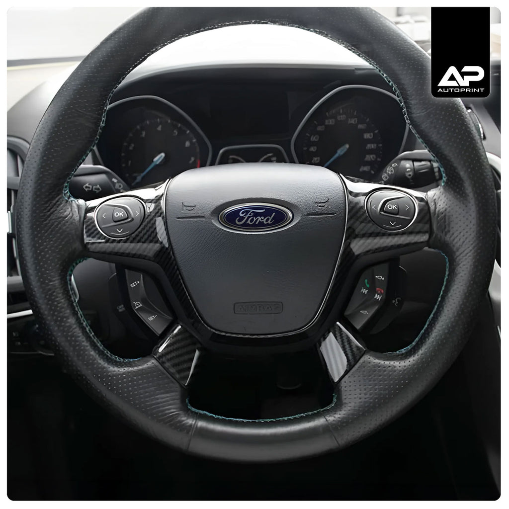 Carbon Fibre Steering Wheel Trim | Ford Focus MK3.0