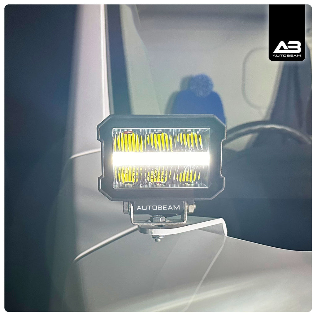 LED Work light | DRL + Dual-row | 4"