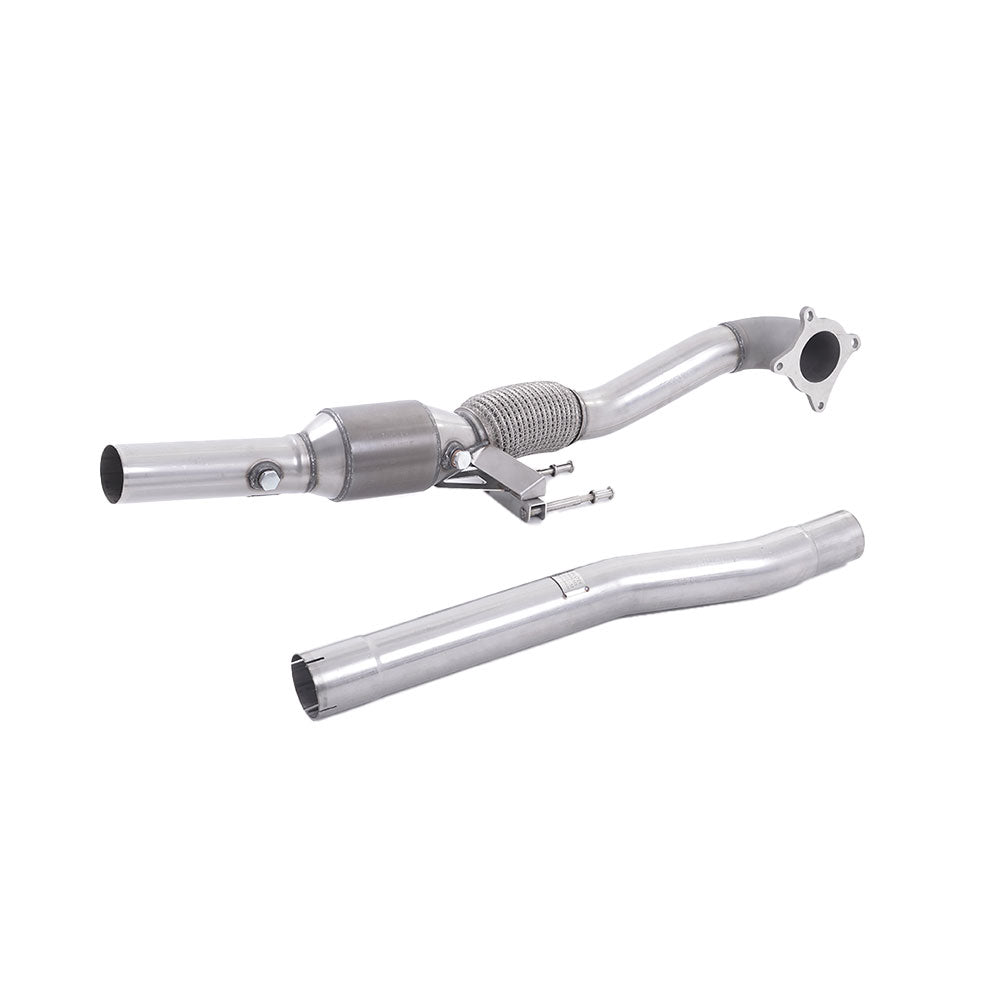 Audi A3 2.0 TFSI 2WD 3 door 2003-2012 Cast Downpipe with HJS High Flow Sports Cat Exhaust Audi A3 2.0 TFSI 2WD 3 door 2003-2012 Cast Downpipe with HJS High Flow Sports Cat Exhaust