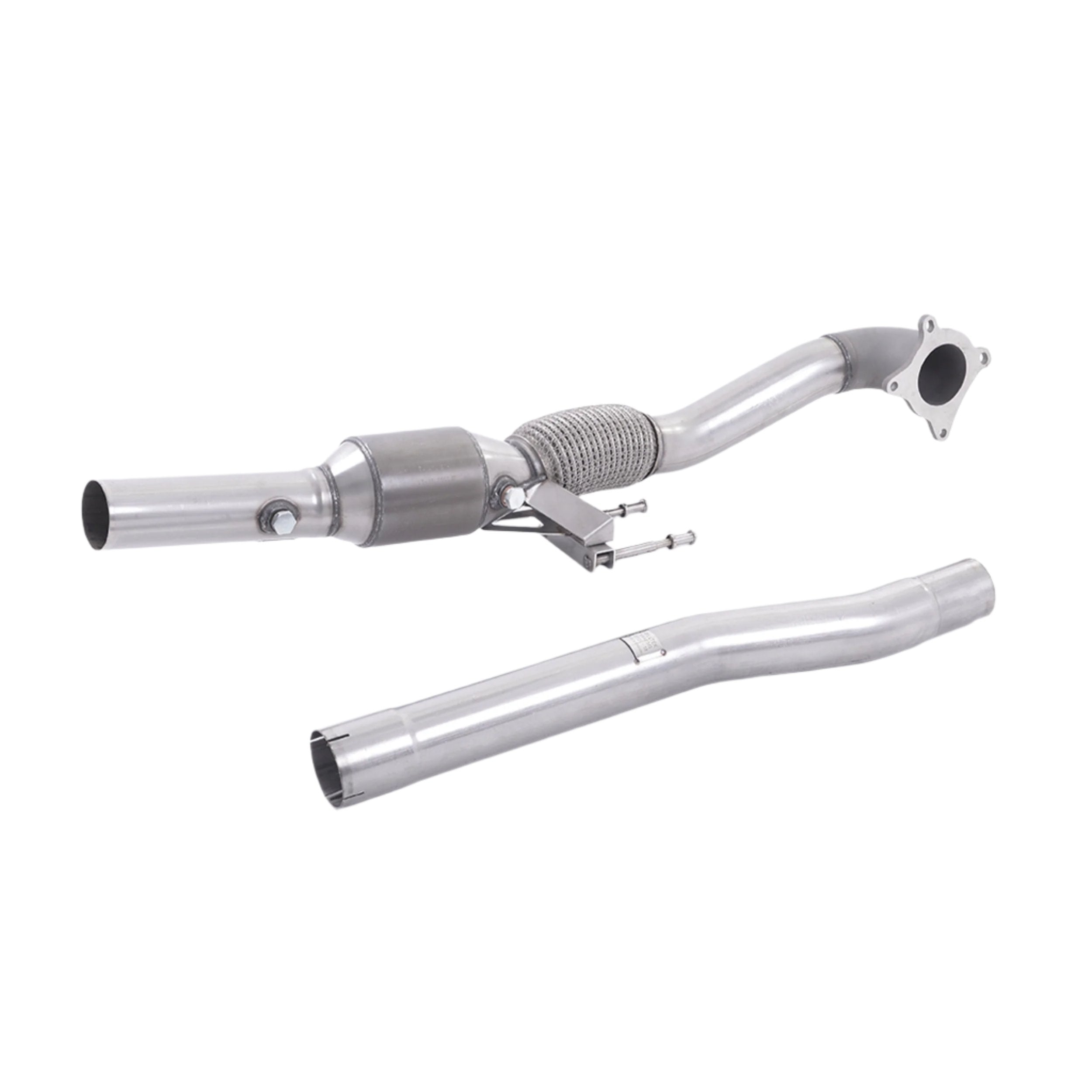 Volkswagen Jetta Mk5 GLI 2.0T FSI 2006-2010 Cast Downpipe with HJS High Flow Sports Cat Exhaust Volkswagen Jetta Mk5 GLI 2.0T FSI 2006-2010 Cast Downpipe with HJS High Flow Sports Cat Exhaust