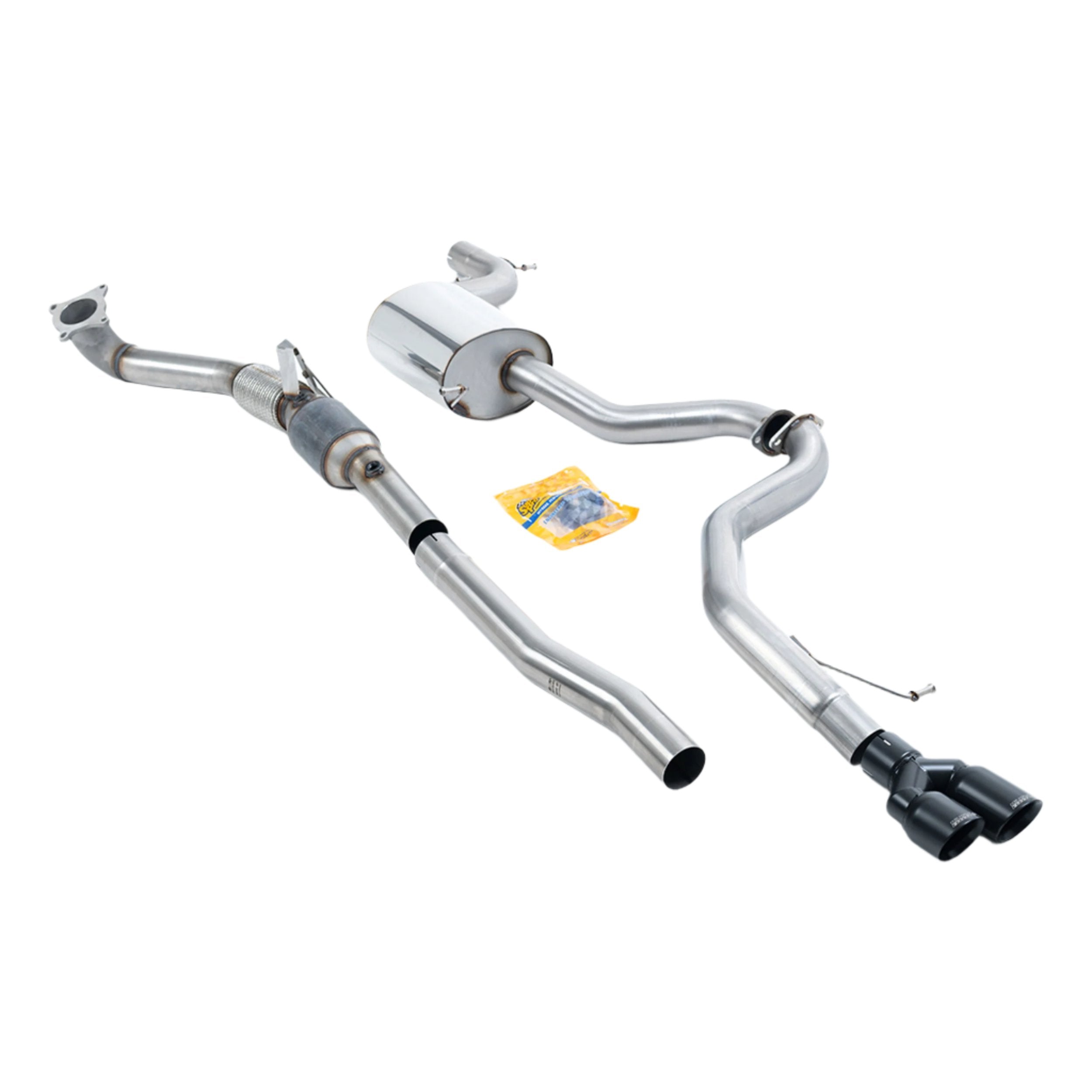 Volkswagen Jetta Mk6 GLI 2.0 TSI 2011-2014 Turbo-back including Hi-Flow Sports Cat Exhaust - Cerakote Black Volkswagen Jetta Mk6 GLI 2.0 TSI 2011-2014 Turbo-back including Hi-Flow Sports Cat Exhaust - Cerakote Black