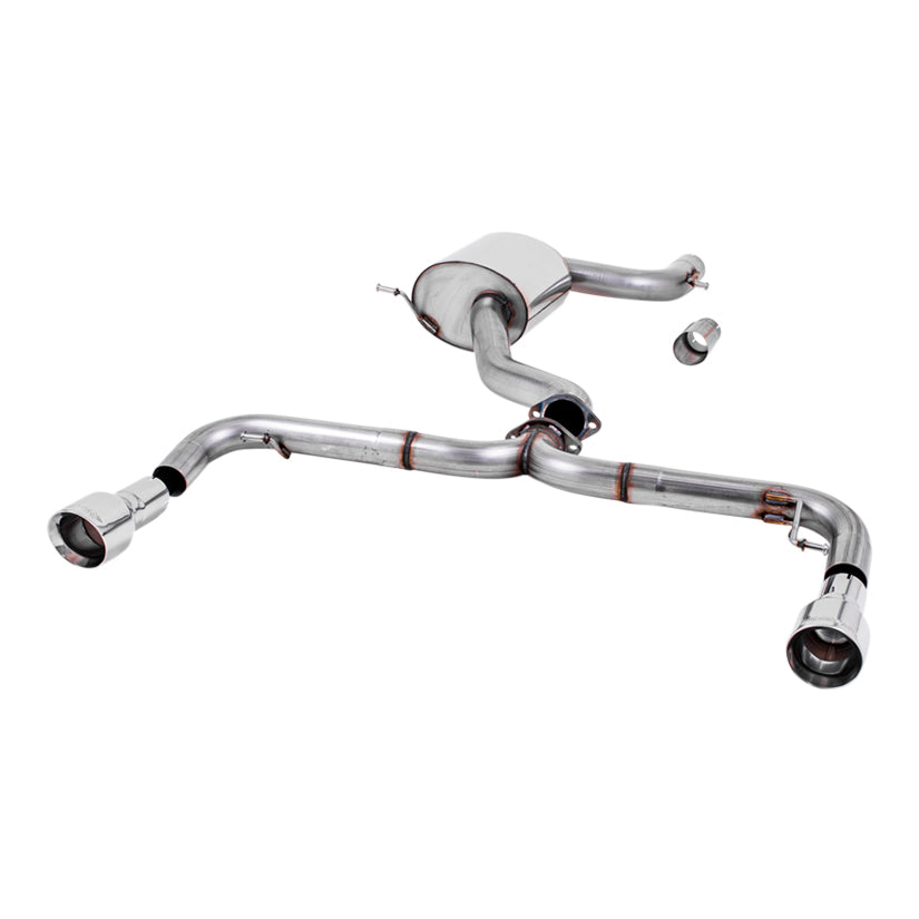 Volkswagen Golf Mk6 GTi 2.0 TSI 210PS 2009-2013 Cat-back Exhaust - Non-Resonated Race System Black Trims Volkswagen Golf Mk6 GTi 2.0 TSI 210PS 2009-2013 Cat-back Exhaust - Non-Resonated Race System Black Trims