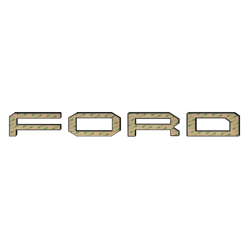 Ford Custom Grille Logo | 4D