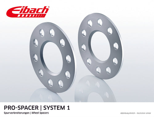 Pro-Spacer Kit (Pair Of Spacers) 5mm Per Spacer (System 1) S90-1-05-006 (Silver)