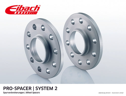 Pro-Spacer Kit (Pair Of Spacers) 15mm Per Spacer (System 2) S90-2-15-007 (Silver)