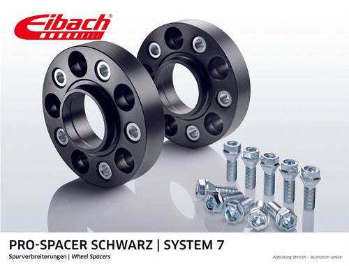 Pro-Spacer Kit (Pair Of Spacers) 25mm Per Spacer (System 7) S90-7-25-018-B (Black)