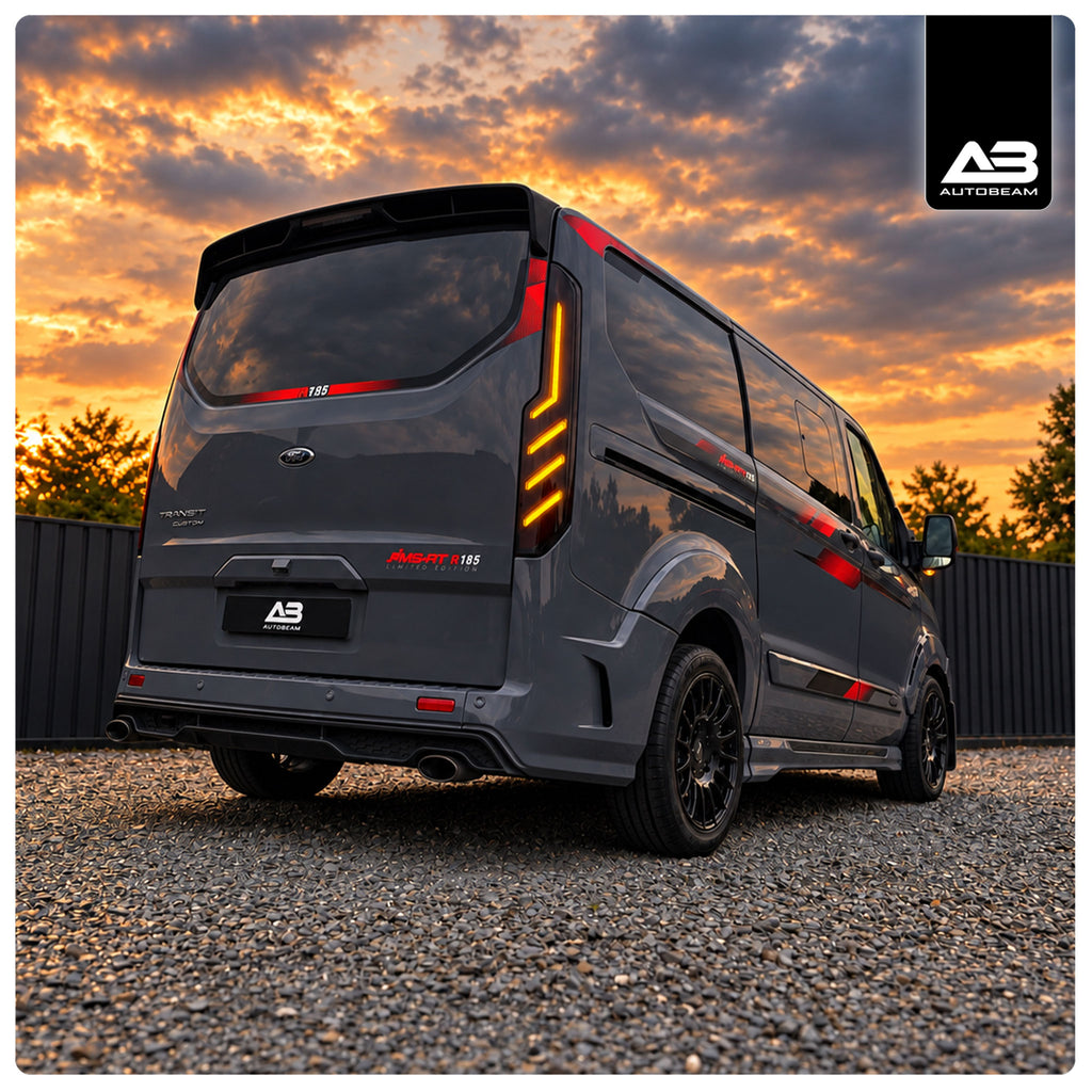 LED Tail lights | Red Internals | Ford Transit Custom MK1.5 2018-2023