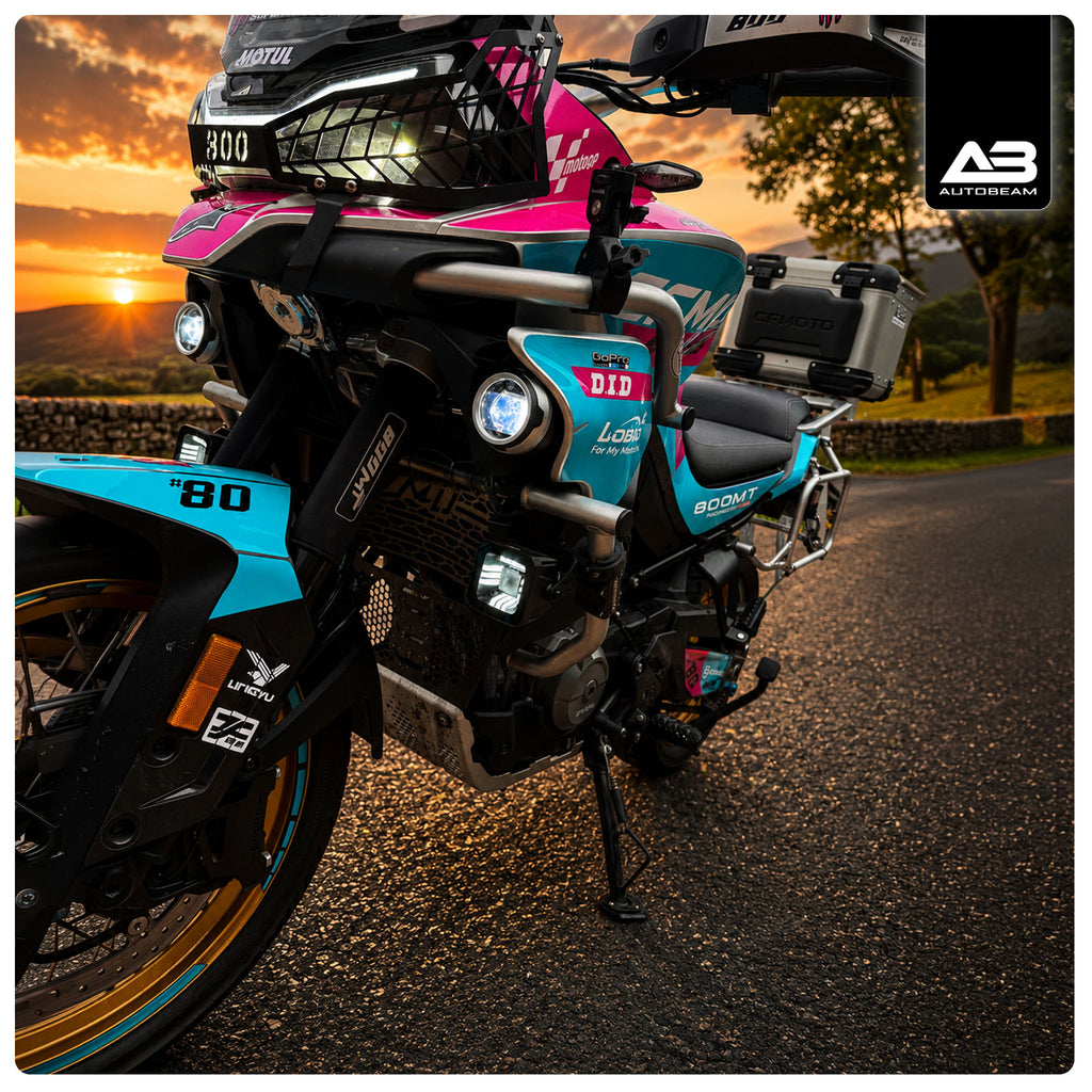 AUTOBEAM 3" LED CUBE LIGHT WHITE DRL MOTORBIKE