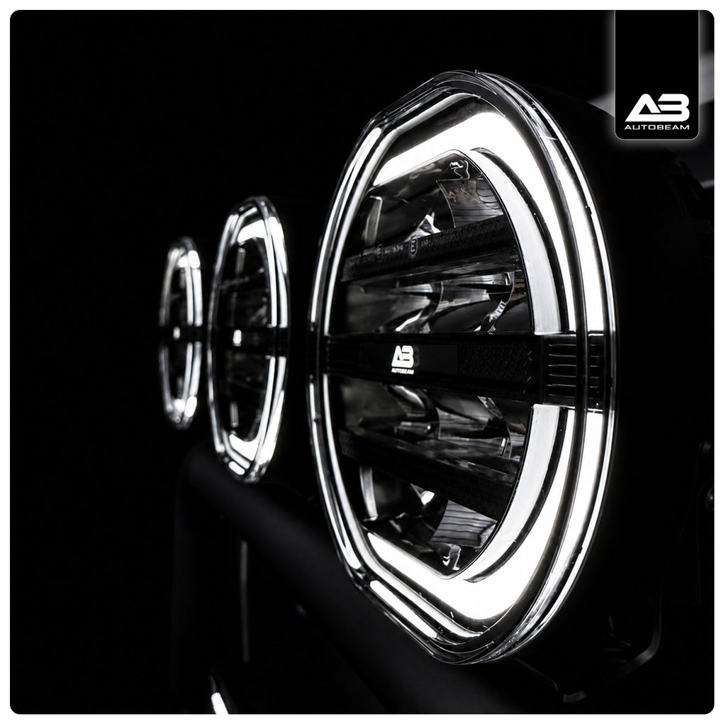 AUTOBEAM 7_-ROUND-WHITE-DRL LED WORK LIGHT 