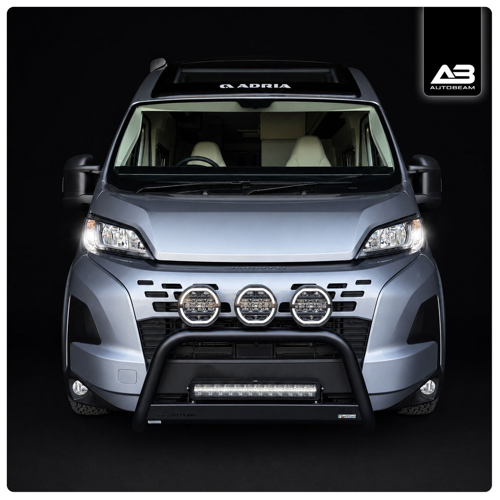 AUTOBEAM WHITE DRL LED LIGHT BAR FIAT CAMPERVAN