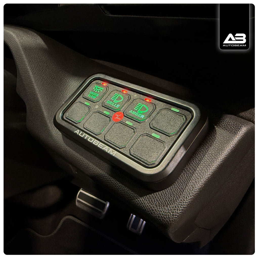 Autobeam 6-Gang Switch Panel Kit – Universal 12–24V Control – Autobeam