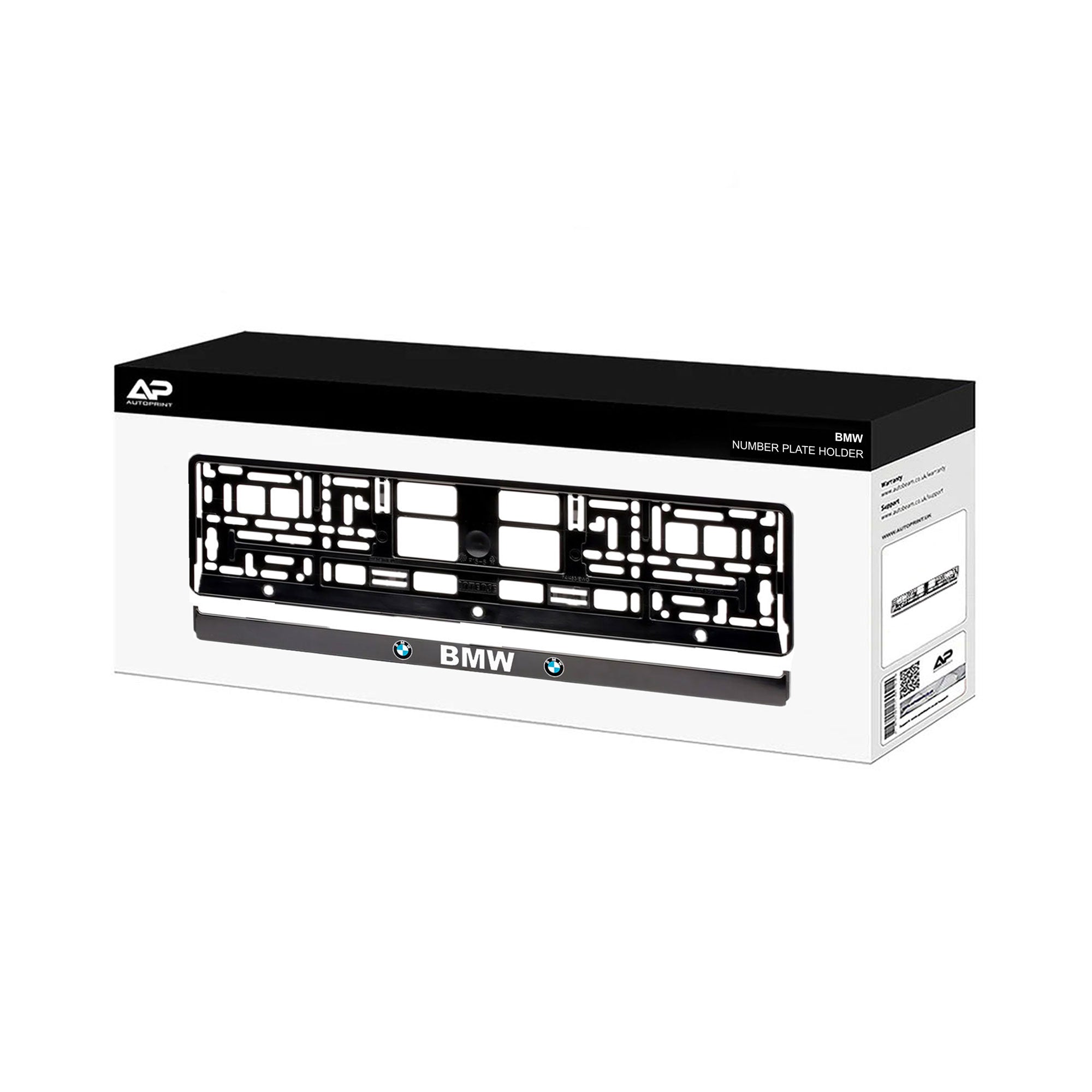 thumbnail image 2 of Genuine BMW M Performance License Plate Holders (EU Size) - 2x, Gloss Black 2 of 5