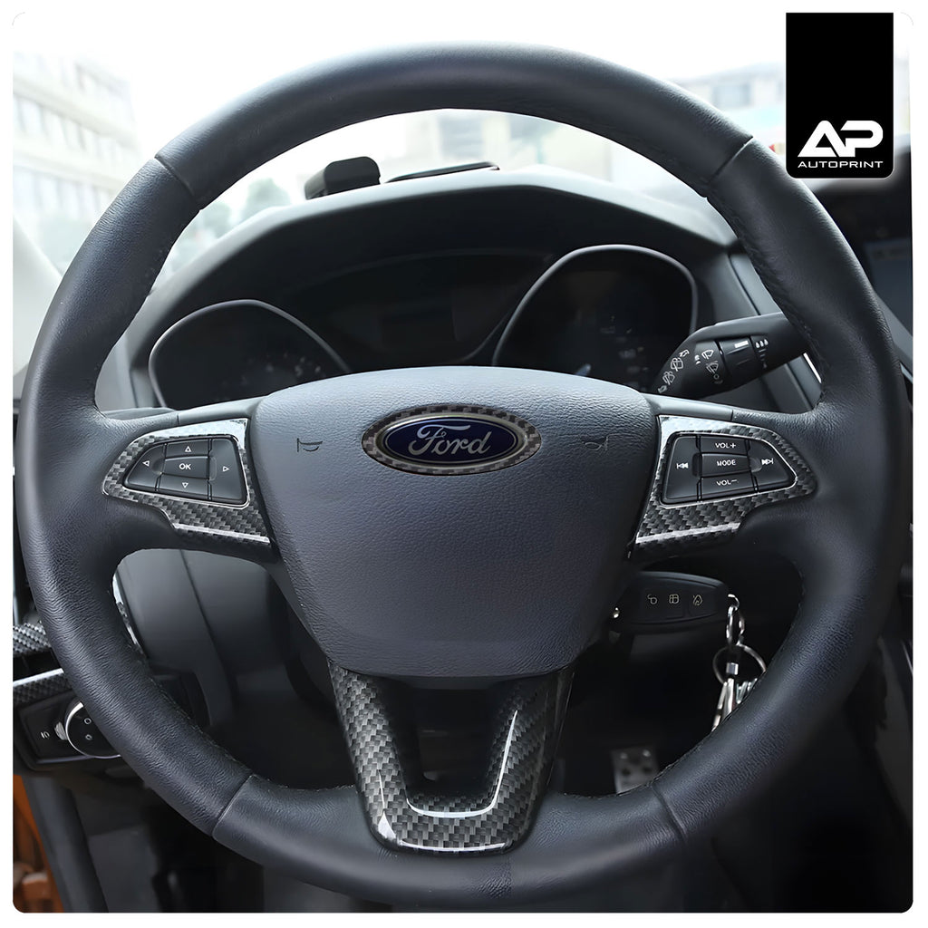 Carbon Fibre Steering Wheel Trim | Ford Focus MK3.5