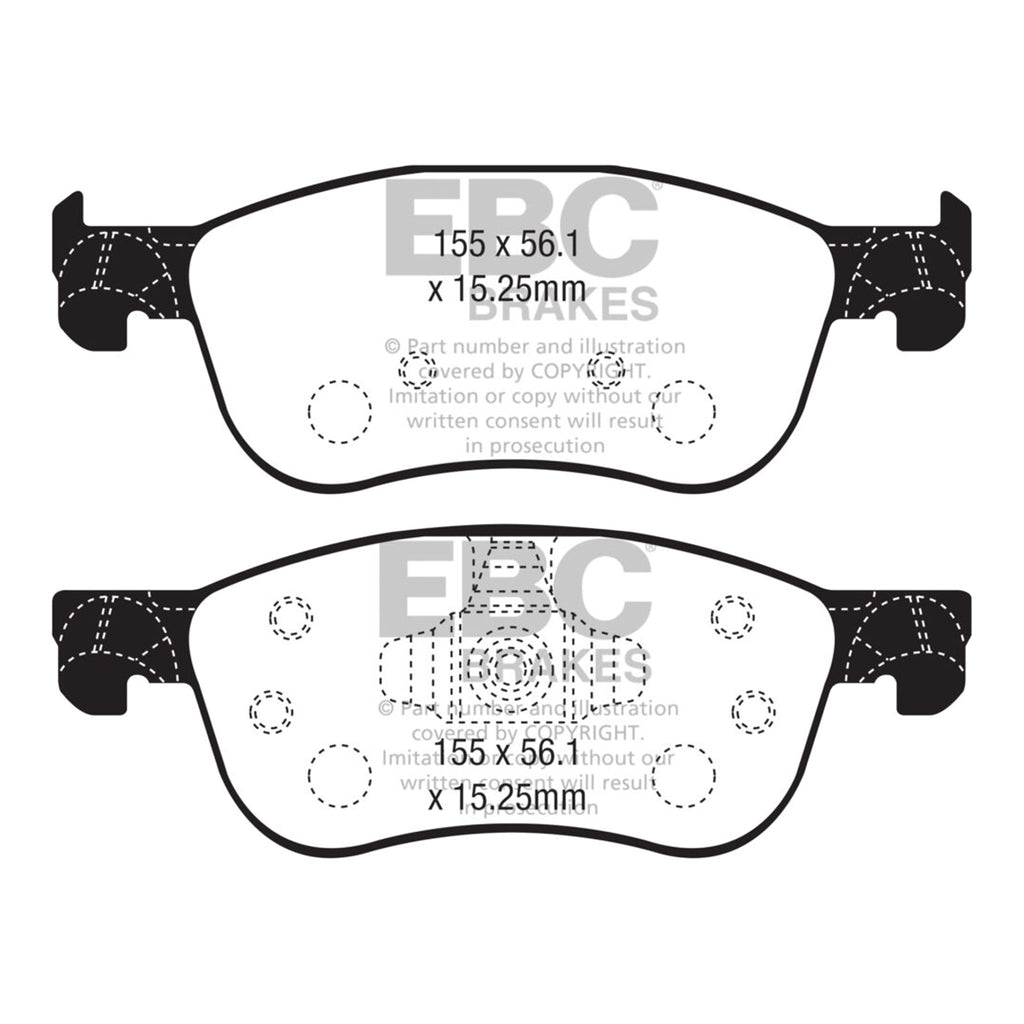 Front Brake Pads | Greenstuff Sport | Fiesta MK8.0 ST