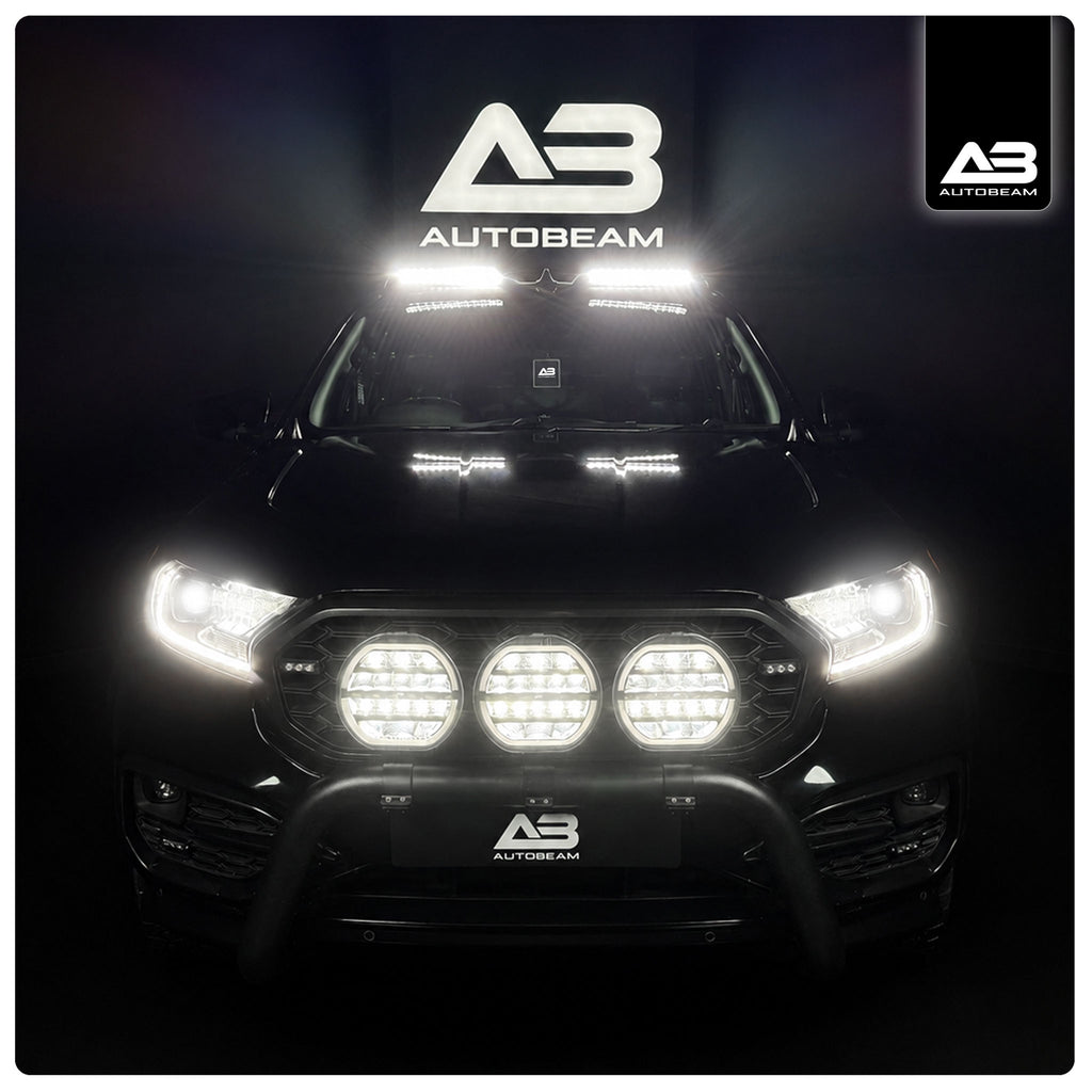 LED Work light | DRL + Quad-row | 9"