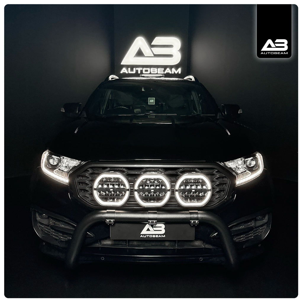 LED Work light | DRL + Quad-row | 9"