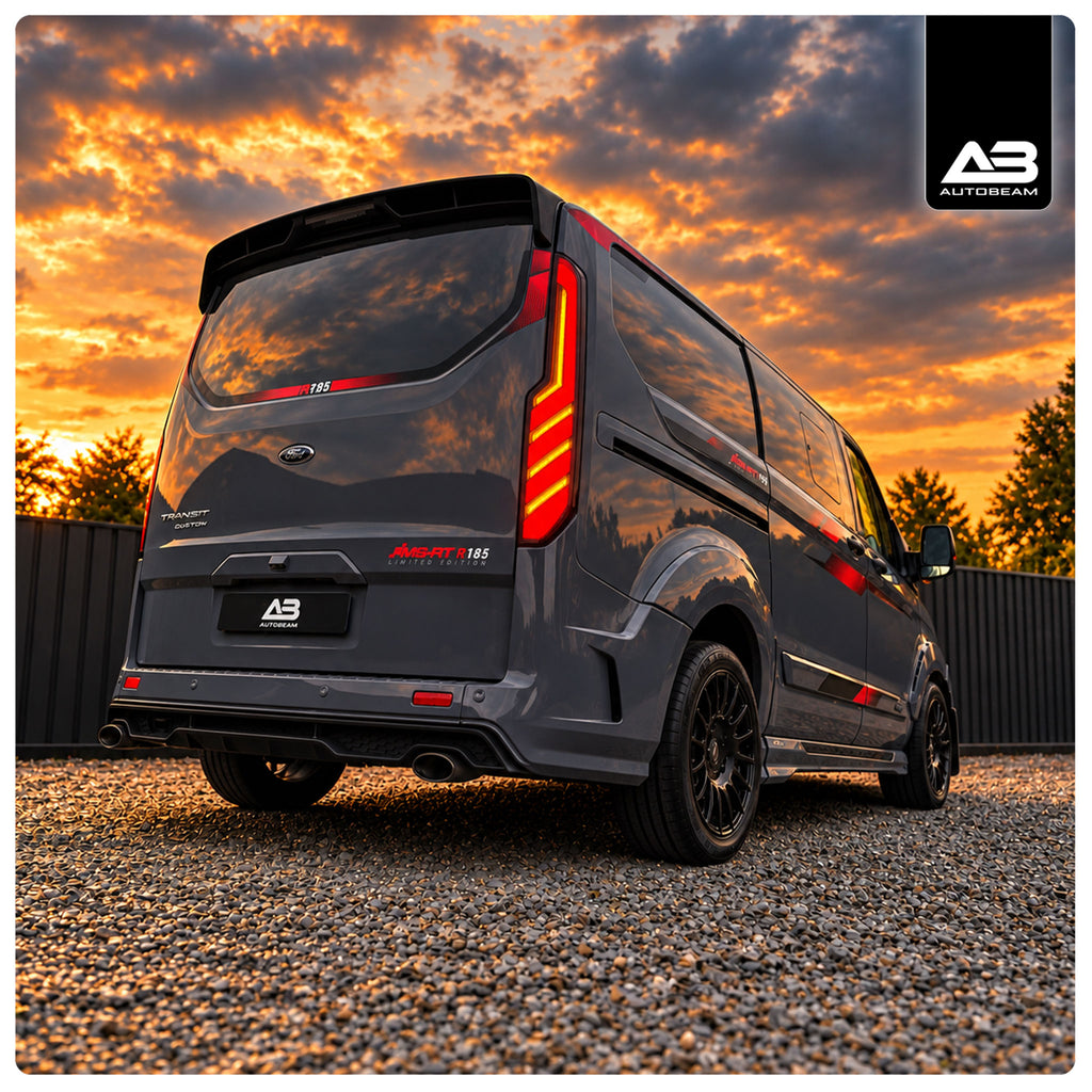 LED Tail lights | Red Internals | Ford Transit Custom MK1.5 2018-2023