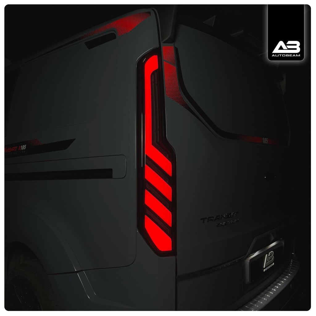 LED Tail lights | Red Internals | Ford Transit Custom MK1.5 2018-2023