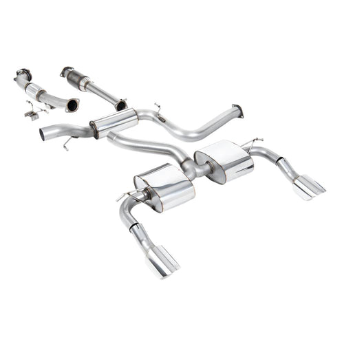 Ford Focus MK2 RS 2.5T 305PS 2009-2010 Turbo-back including Hi-Flow Sports Cat Exhaust - Resonated