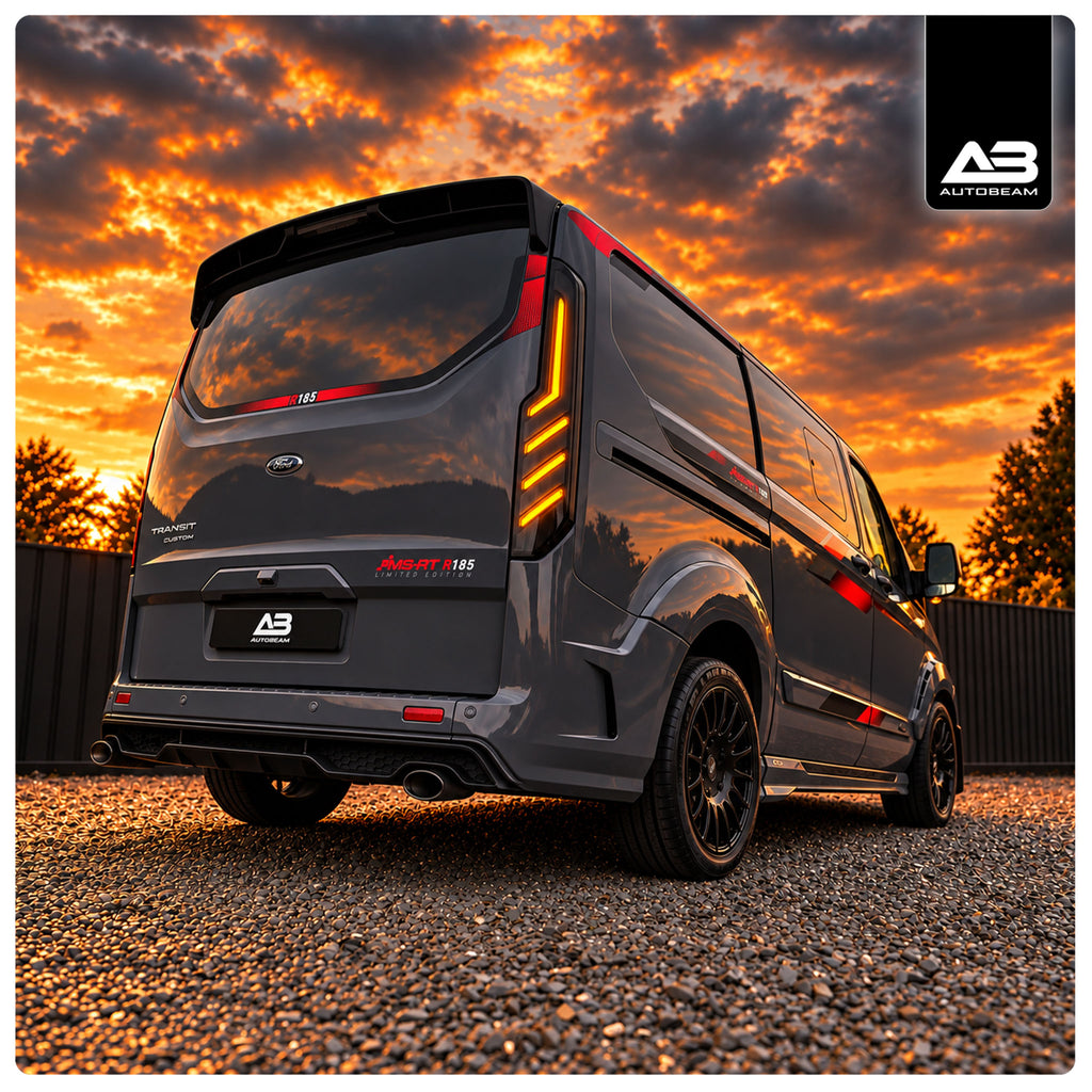 LED Tail lights | White Internals | Ford Transit Custom MK1.5 2018-2023