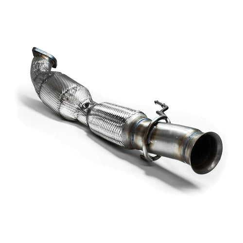 09D 76MM Fast Flow Downpipe with 200 Cell High Flow ECE Cat | Focus MK3 RS