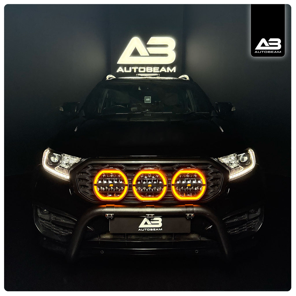 LED Work light | DRL + Quad-row | 9"