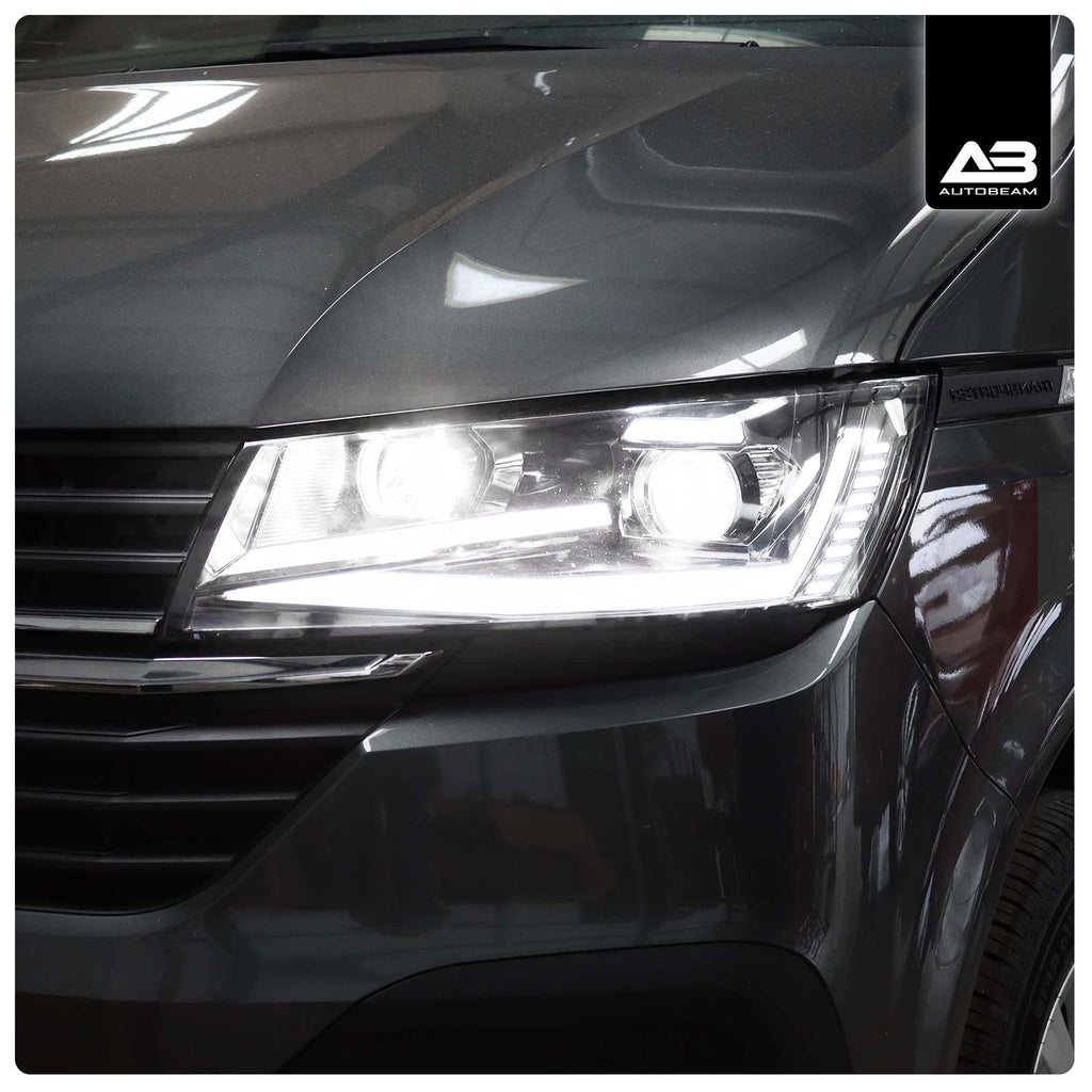 Headlights | Black | Volkswagen Transporter T6.1