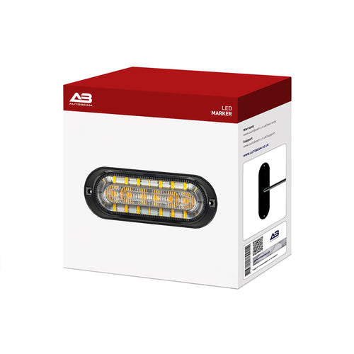 LED Marker | HeavyDuty Halo Series | Single Colour DRL + Strobe