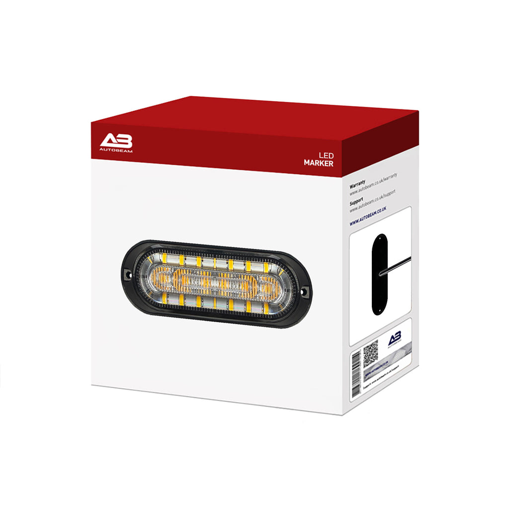 LED Marker | HeavyDuty Halo Series | Single Colour DRL + Strobe