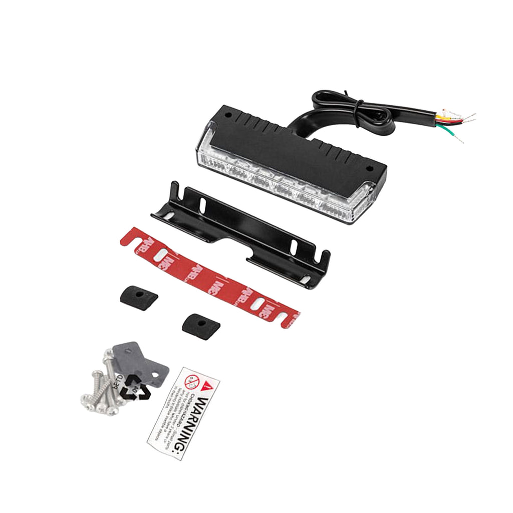 Car LED light bar with mounting hardware and wiring on a white background
