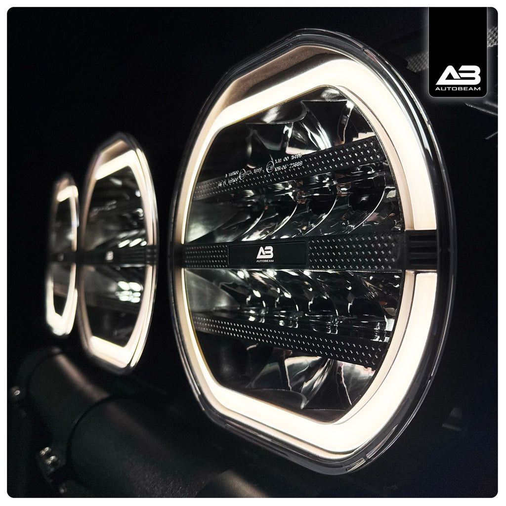 LED Work light | DRL + Quad-row | 9"