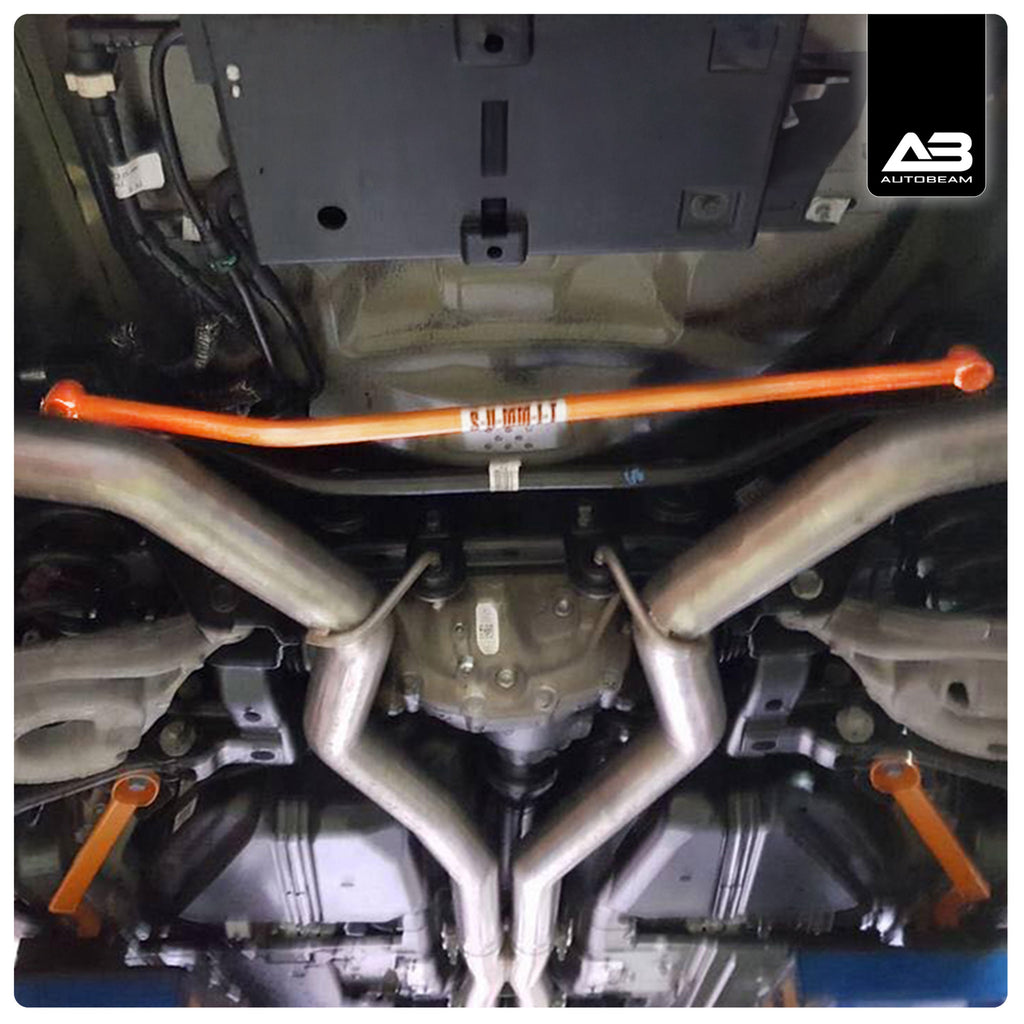 REAR LOWER SWAYBAR REINFORCEMENT BAR | MUSTANG 2.3/5.0