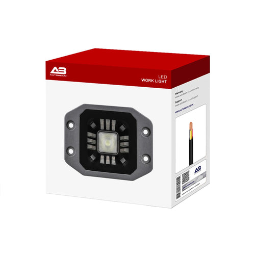 LED Work light | Recess | DRL + Beam | 3" - Autobeam