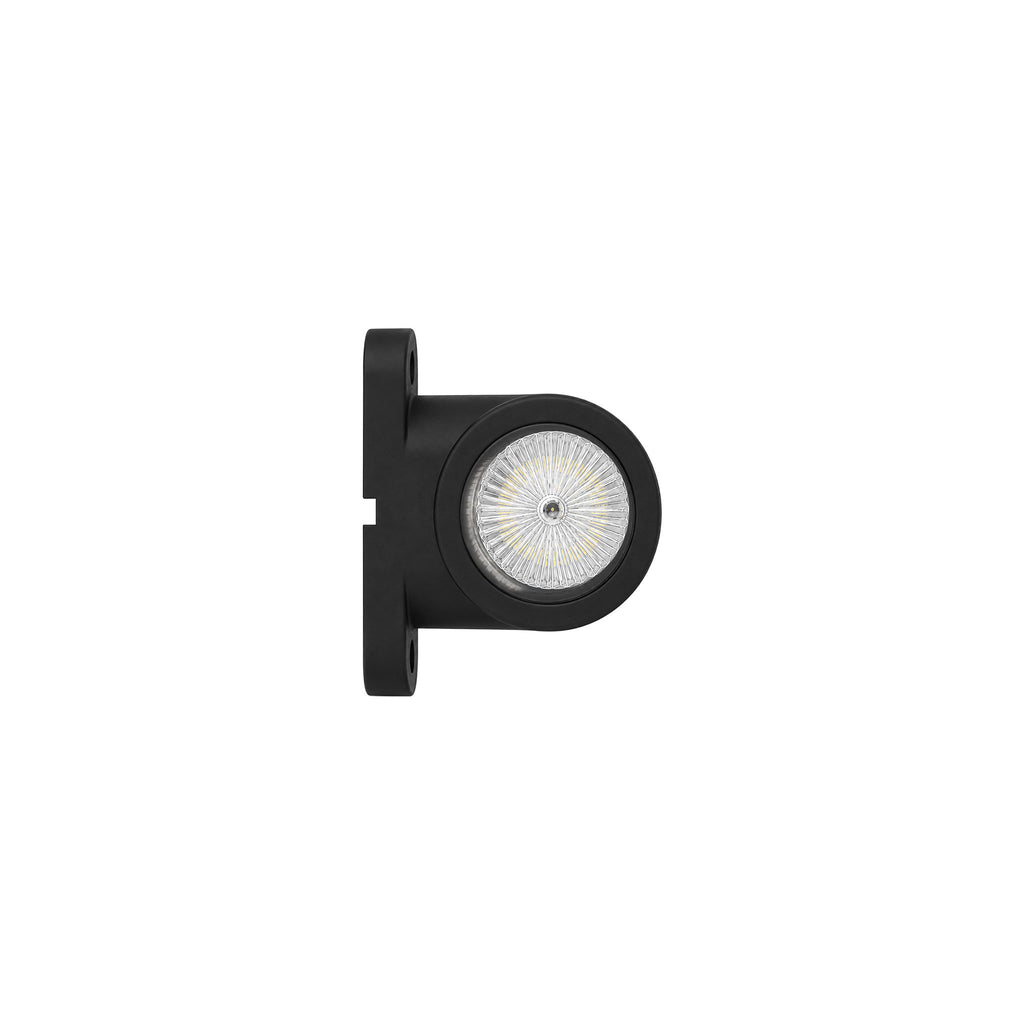 Black camera lens mount on a white background