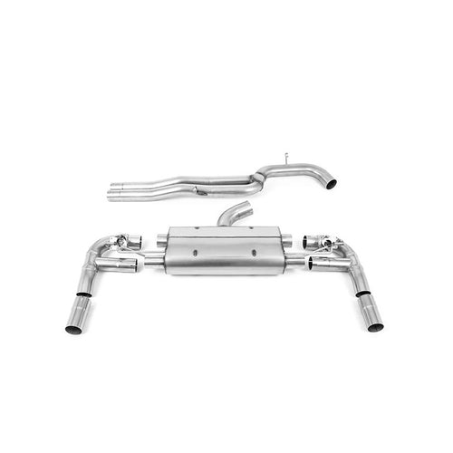 Audi RS3 Saloon / Sedan 400PS (8V MQB) - OPF/GPF Models 2019-2023 Cat-back Exhaust - Non Resonated Titanium Tips