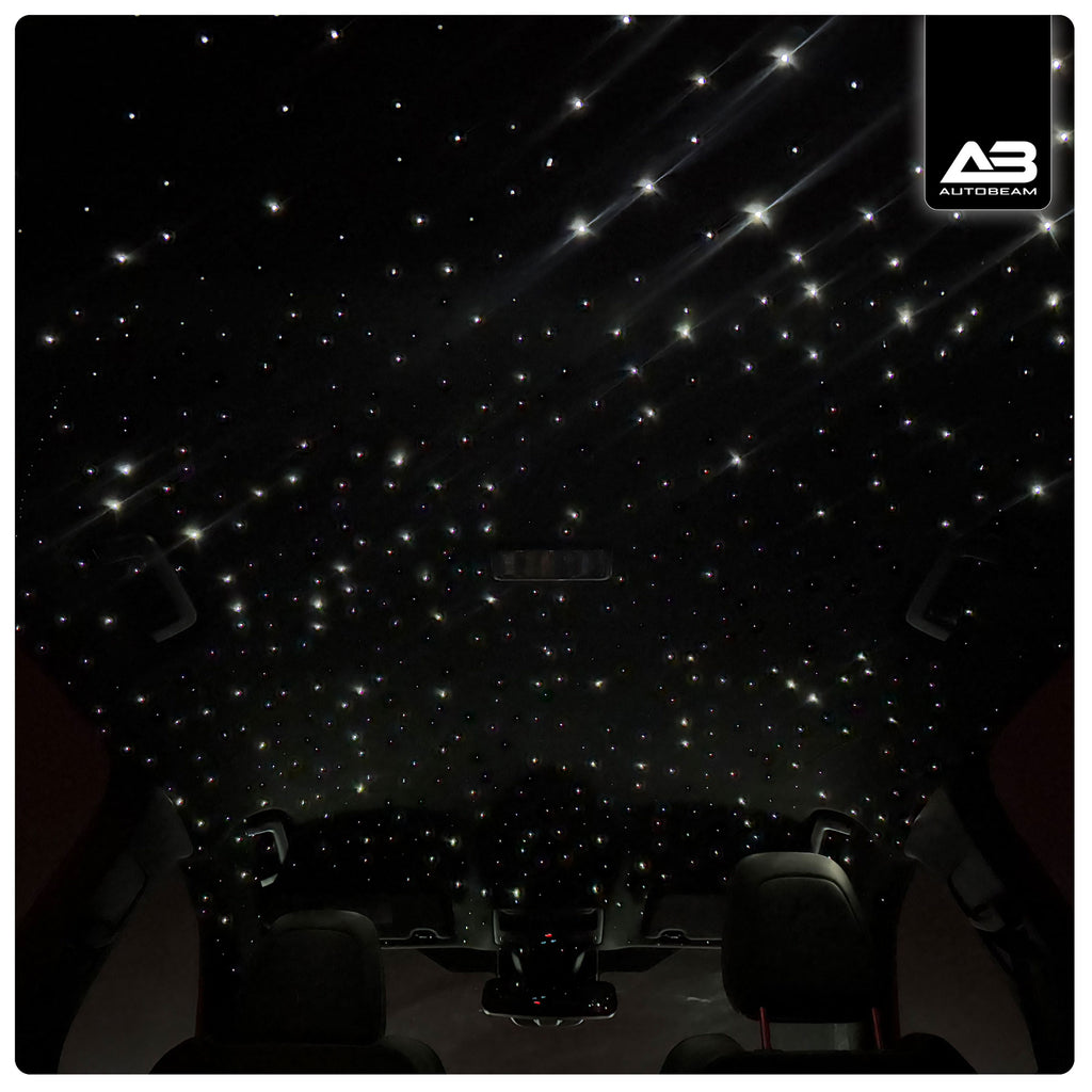 Starlight headliner shooting star effect
