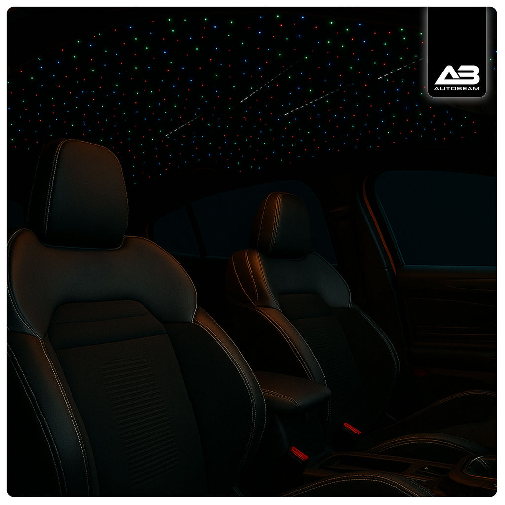 750 fibre starlight headliner kit installed in car