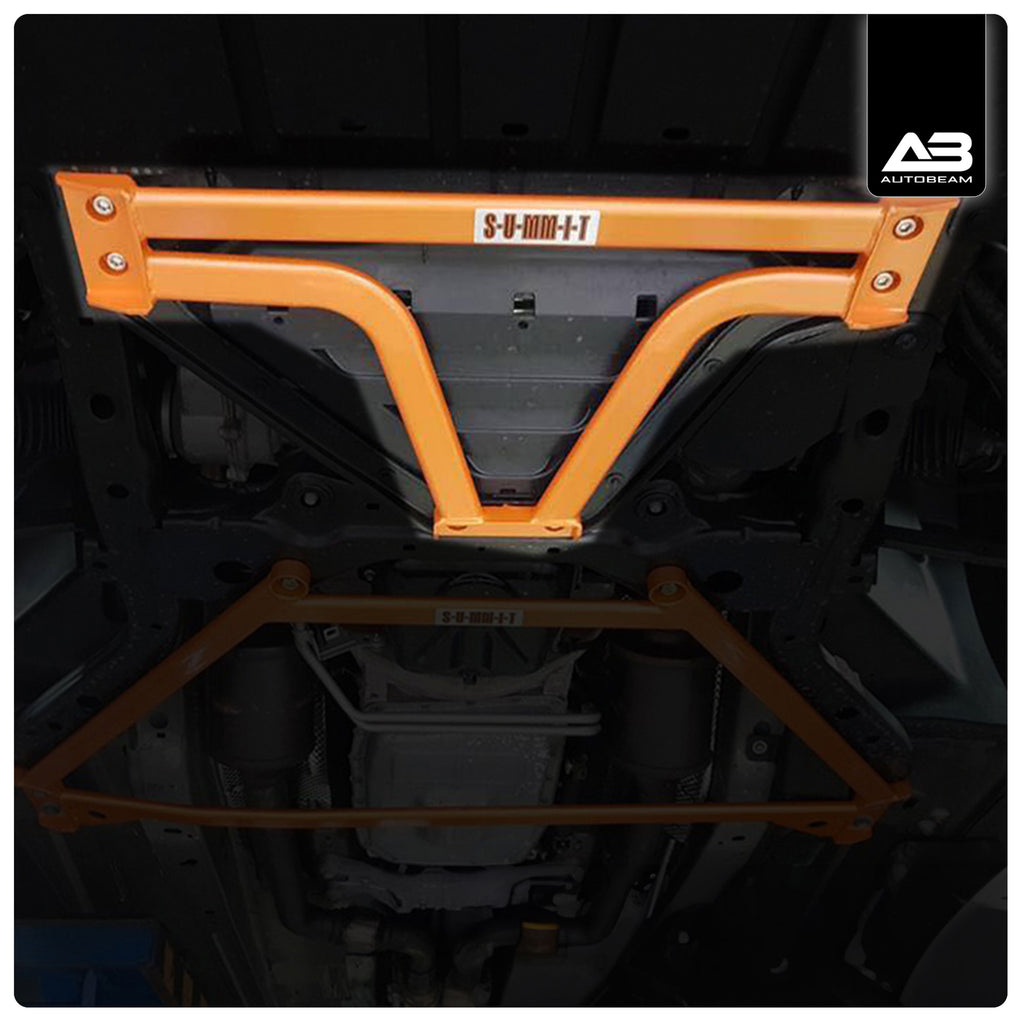 FRONT LOWER 6 POINT SUBFRAME BRACE | MUSTANG 2.3/5.0