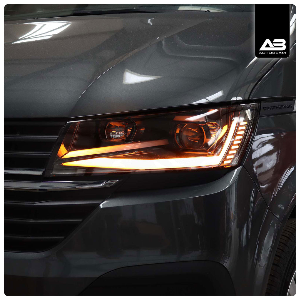 Headlights | Black | Volkswagen Transporter T6.1