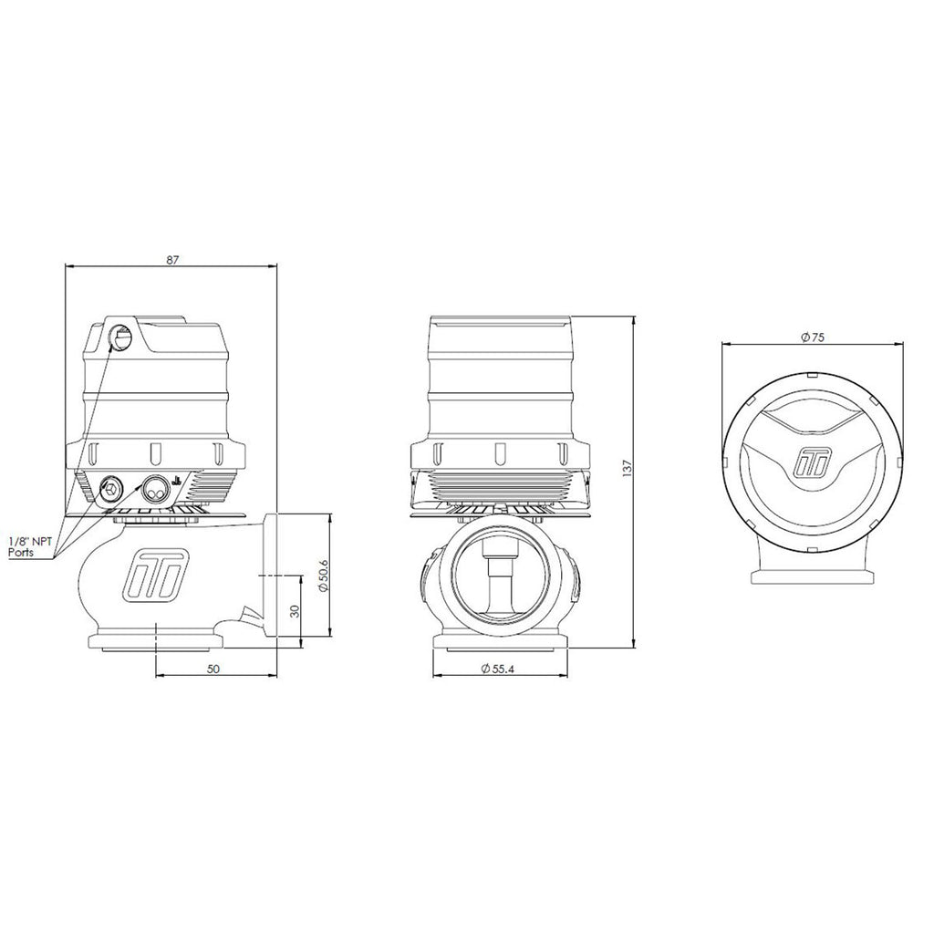 GENV COMPGATE40HP 'HIGH PRESSURE' 35PSI EXTERNAL WASTEGATE