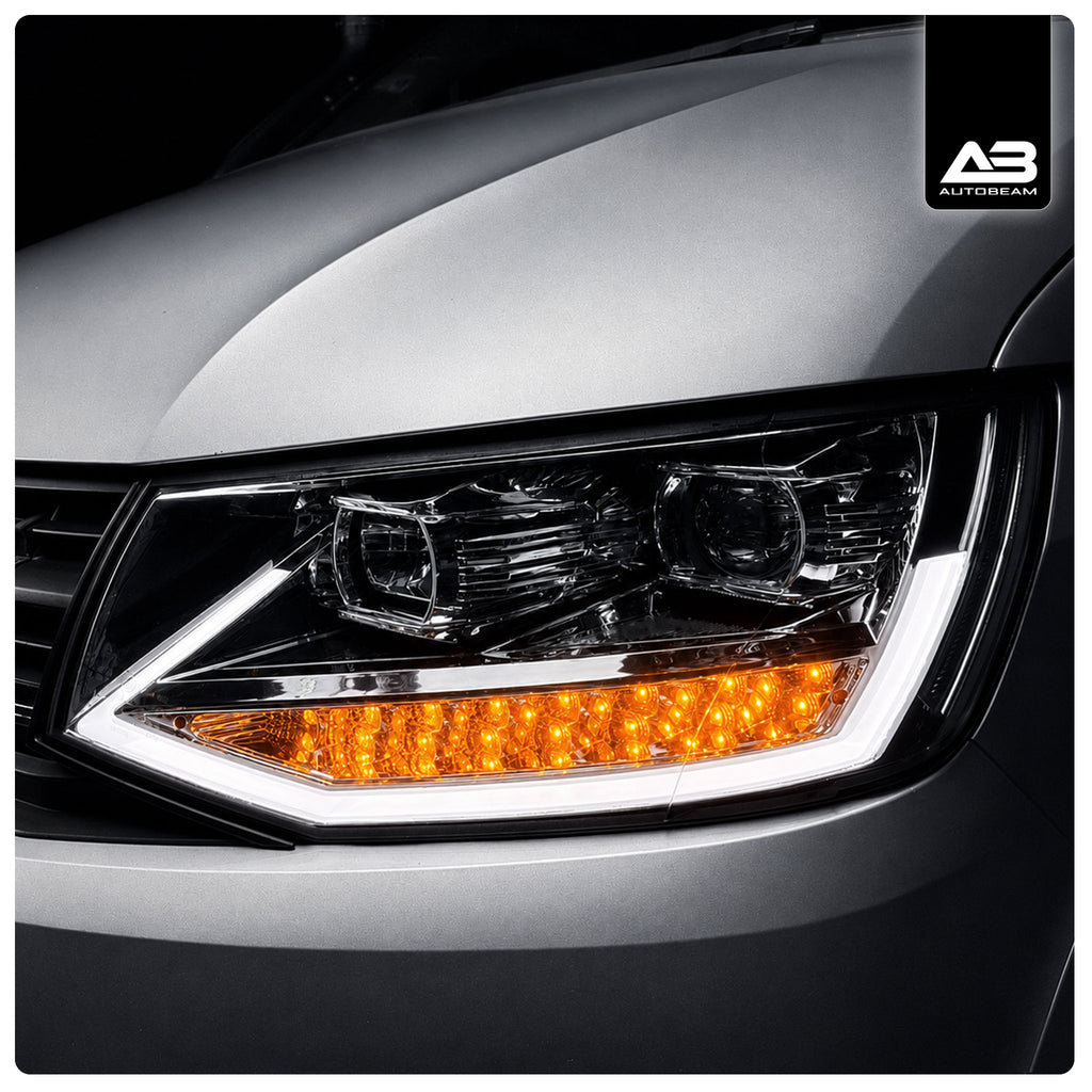 Headlights | Chrome | Volkswagen Transporter T6 | V2 - Autobeam