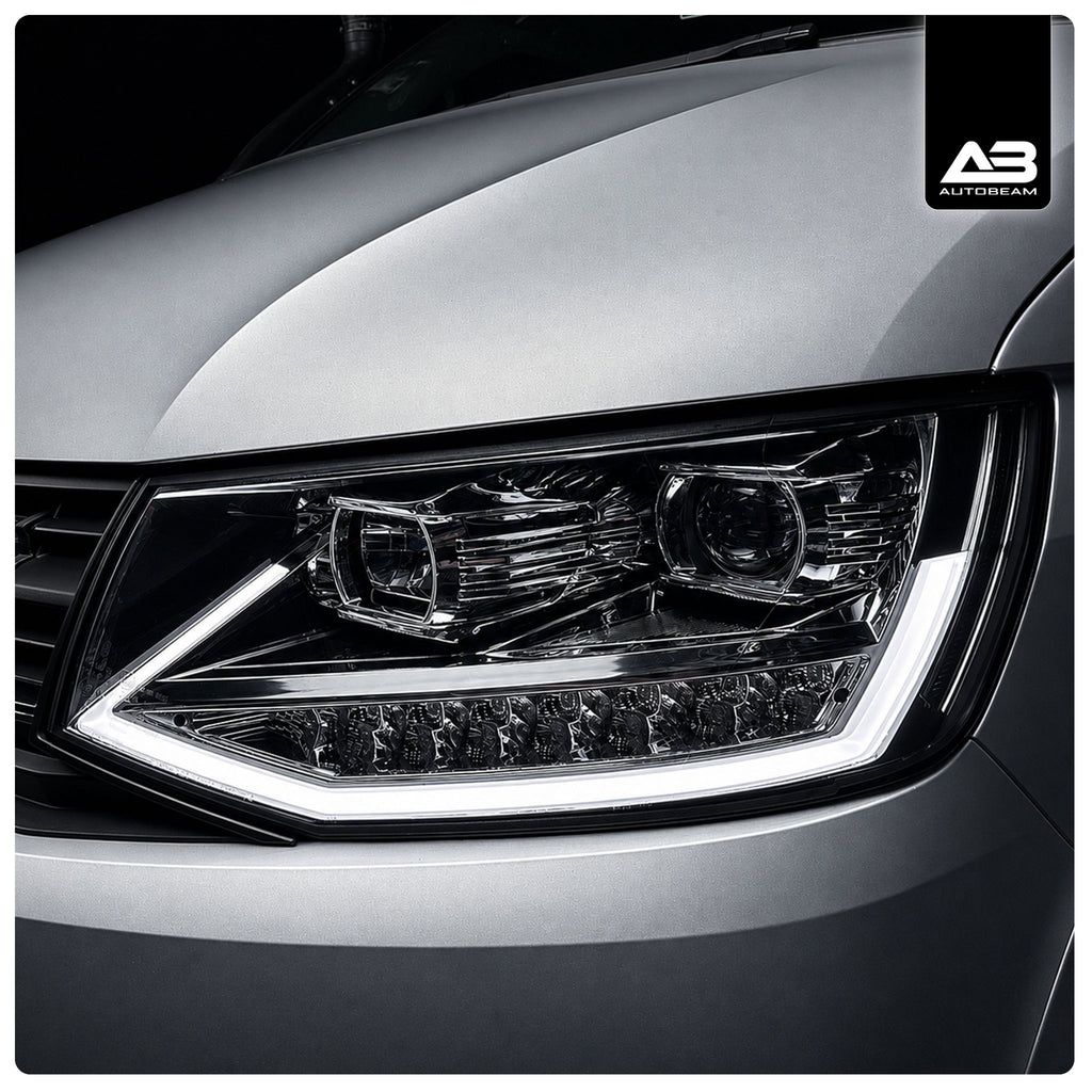 Headlights | Chrome | Volkswagen Transporter T6 | V2 - Autobeam
