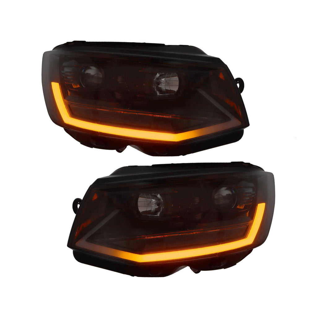 Headlights | Black | Volkswagen Transporter T6 | V3