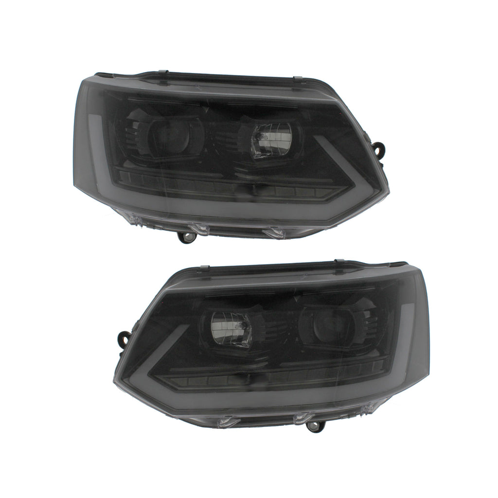 Headlights | Black | Volkswagen Transporter T5.1 | V3