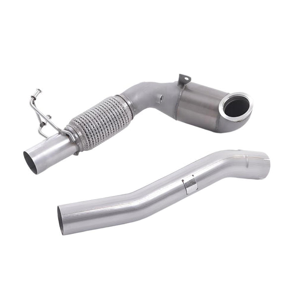 Volkswagen Golf MK7 GTi (including GTi Performance Pack, Clubsport & Clubsport S models) 2013-2016 Cast Downpipe with Race Cat Exhaust - Fits with Milltek System Volkswagen Golf MK7 GTi (including GTi Performance Pack, Clubsport & Clubsport S models) 2013-2016 Cast Downpipe with Race Cat Exhaust - Fits with Milltek System