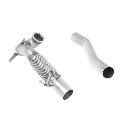 Volkswagen Golf MK7 GTi (including GTi Performance Pack, Clubsport & Clubsport S models) 2013-2016 Large-bore Downpipe and De-cat Exhaust - Fits with Milltek System